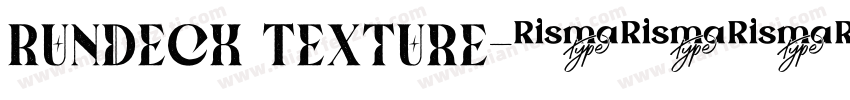 Rundeck Texture字体转换